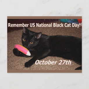 Carte Postale Jour du chat noir