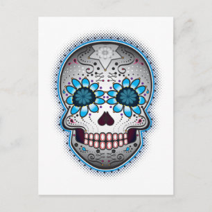 Carte Postale Jour Du Crâne Sucre Morte