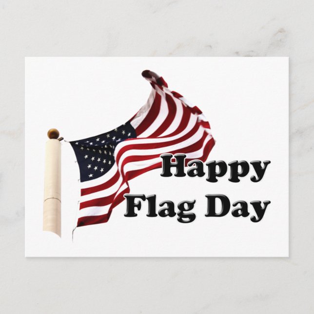 Carte Postale Jour du drapeau des États-Unis d'Amérique (Devant)