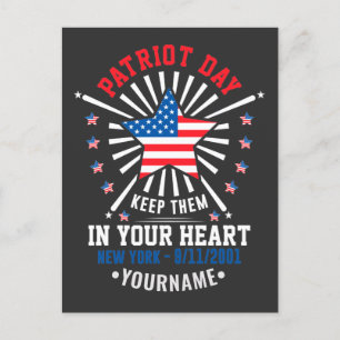 Carte Postale Jour du Patriotisme N'oubliez Jamais Le 11 Septemb