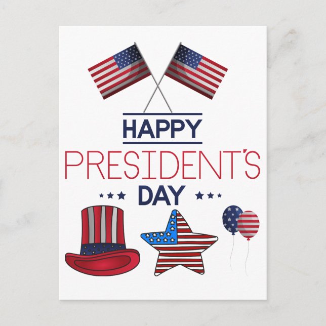 Carte Postale Jour du Président (Devant)