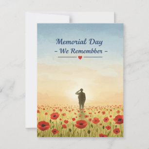 Carte Postale « Jour du Souvenir – Nous nous souvenons. »