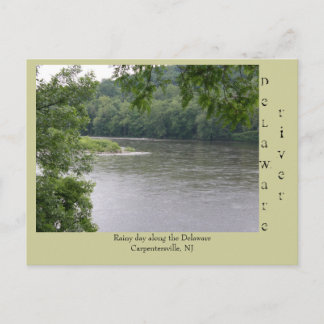 Carte Postale Jour pluvieux le long du fleuve Delaware