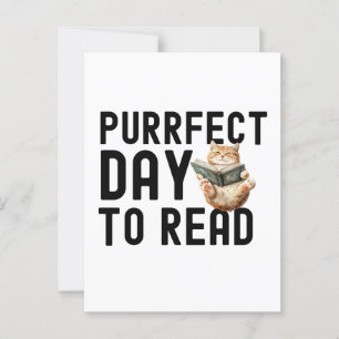 Carte Postale Jour Pour Lire Cat Bookwort Cote
