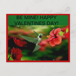 Carte postale Jour Valentines de colibris