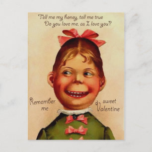Carte Postale Jour vintage des Valentines