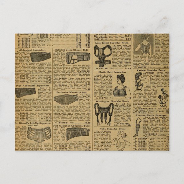 Carte Postale Journal publicitaire vintage (Devant)