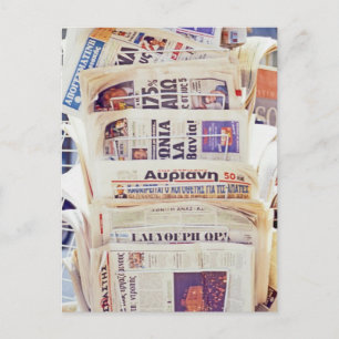 Carte Postale Journaux grecs