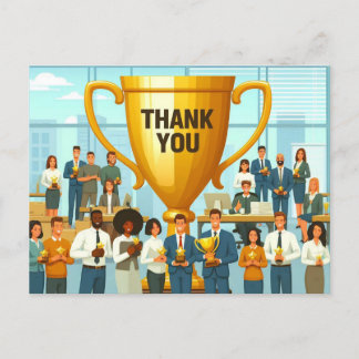 Carte Postale Journée d'appréciation des employés Merci