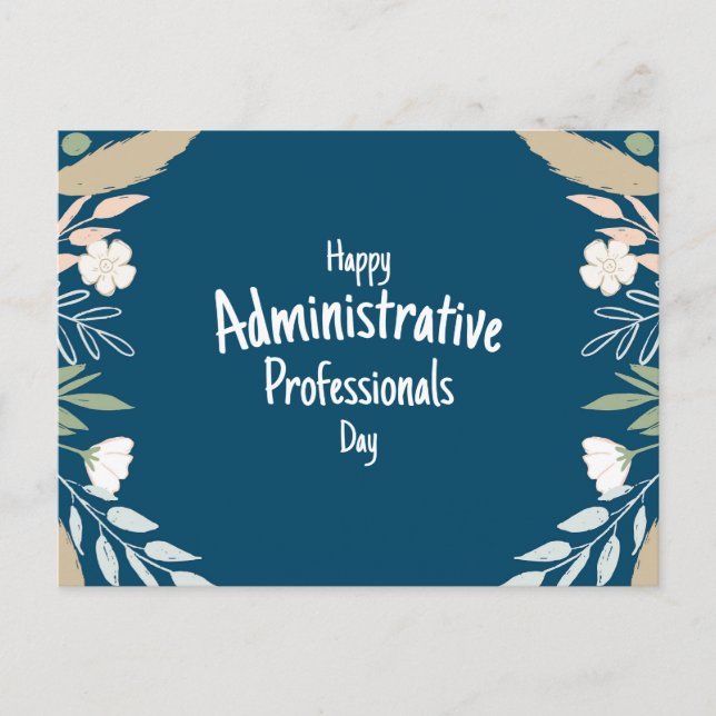 Carte Postale Journée des professionnels de l'administration (Devant)