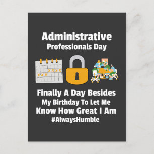 Carte Postale Journée des professionnels de l'administration