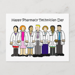Carte Postale Journée des techniciens en pharmacie - Octobre