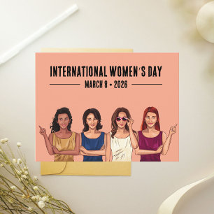 Carte Postale Journée internationale de la femme