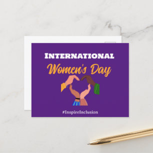 Carte Postale Journée internationale de la femme 2025 inclusion