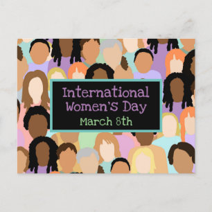 Carte Postale Journée internationale de la femme - 8 mars