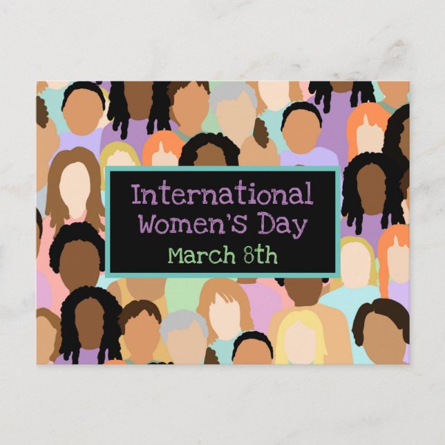 Carte Postale Journée internationale de la femme - 8 mars (Devant)
