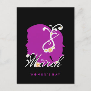 Carte Postale journée internationale de la femme 8 mars 2024 che