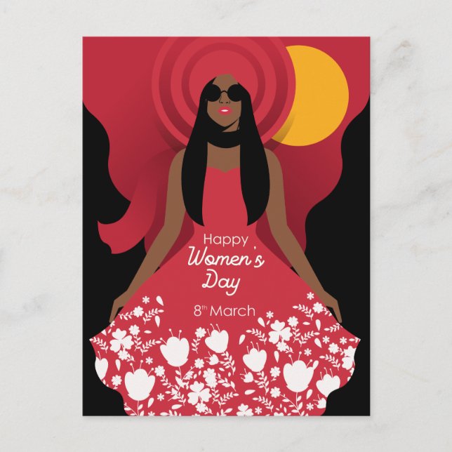 Carte Postale journée internationale des femmes de boho (Devant)