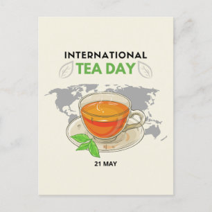 Carte Postale Journée internationale du thé