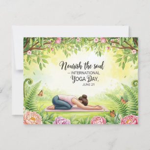 Carte Postale Journée internationale du yoga