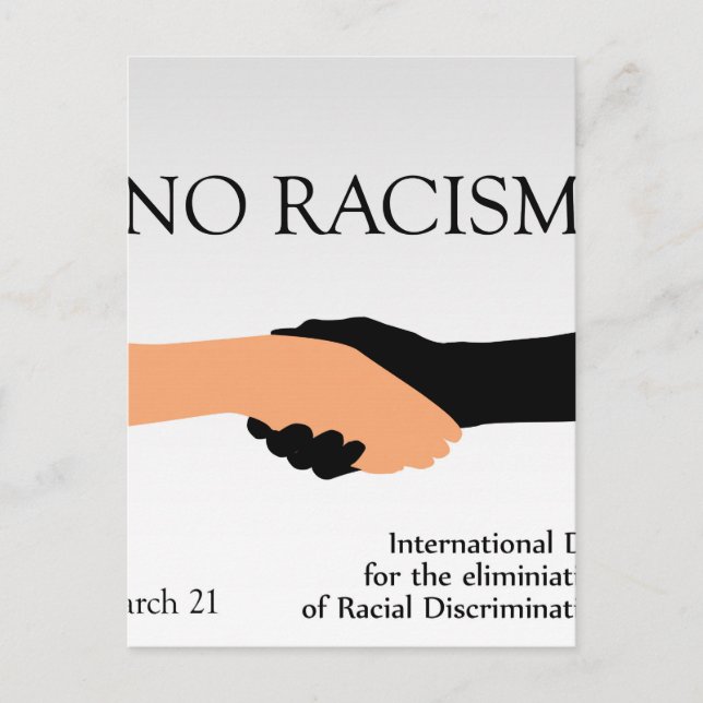 Carte Postale Journée internationale pour l'élimination du racis (Devant)