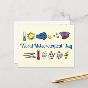 Carte Postale Journée météorologique mondiale