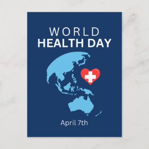 Carte Postale Journée mondiale de la santé 7 avril