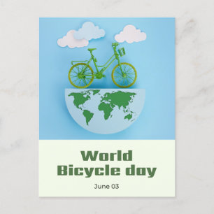 Carte Postale Journée mondiale du vélo