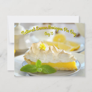 Carte Postale Journée nationale de la tarte au citron meringue