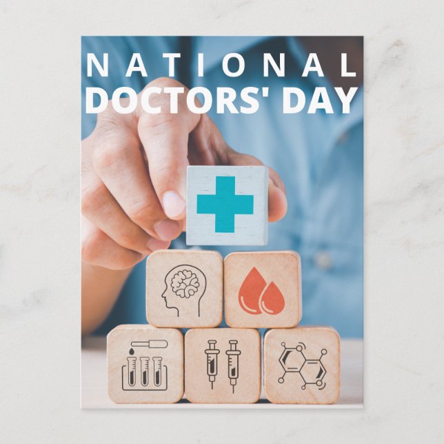 Carte Postale Journée nationale des médecins (Devant)
