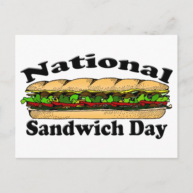 Carte Postale Journée nationale des sandwichs (Devant)