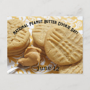 Carte Postale Journée nationale du biscuit au beurre d'arachide