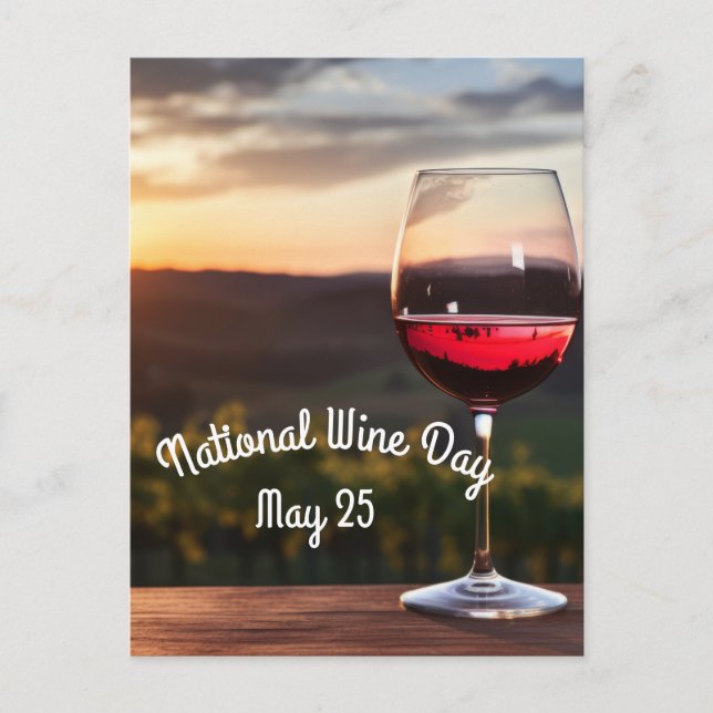 Carte Postale Journée nationale du vin (Devant)