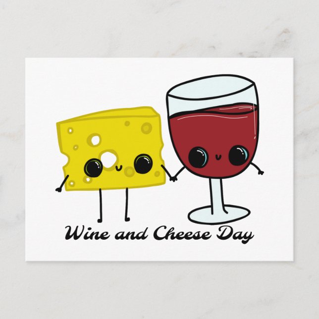 Carte Postale Journée nationale du vin et du fromage (Devant)