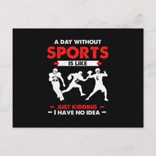 Carte Postale Journée sans rugby Joueur de football américain Ca