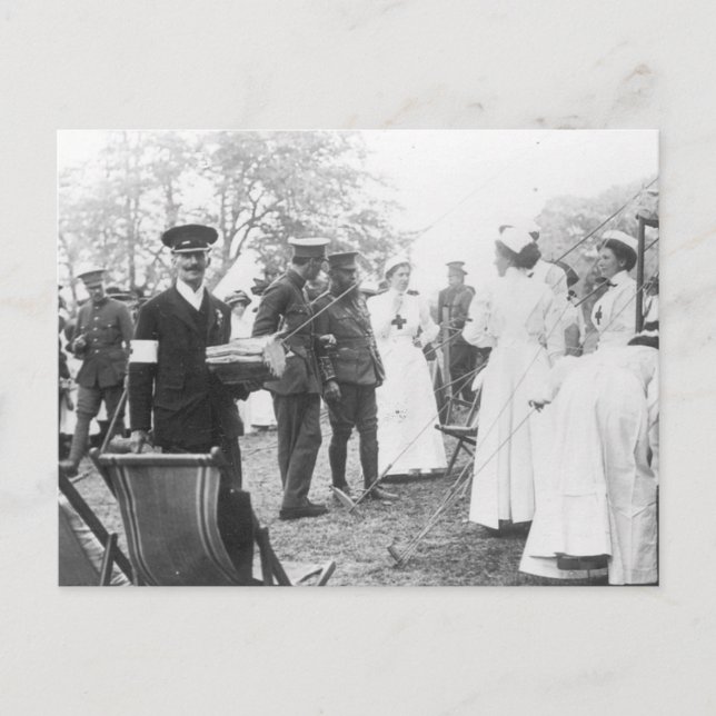 Carte Postale Jours de campagne d'avant-guerre Infirmières milit (Devant)