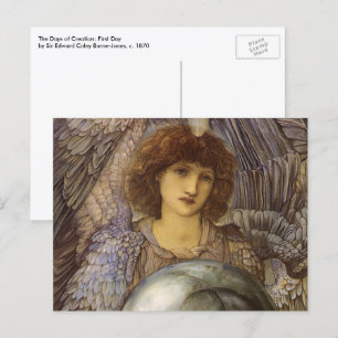 Carte Postale Jours de la Création, Premier Jour par Burne Jones