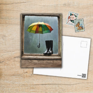 Carte Postale Jours et dimanches pluvieux