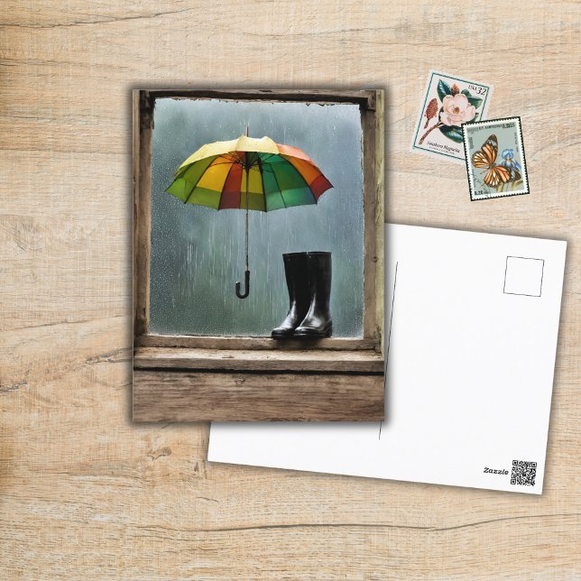 Carte Postale Jours et dimanches pluvieux (Créateur téléchargé)