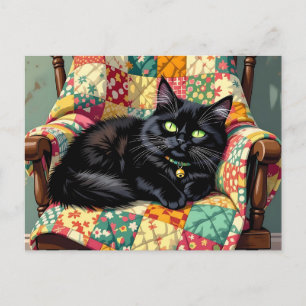 Carte Postale Jours fériés de la Journée nationale des chats noi