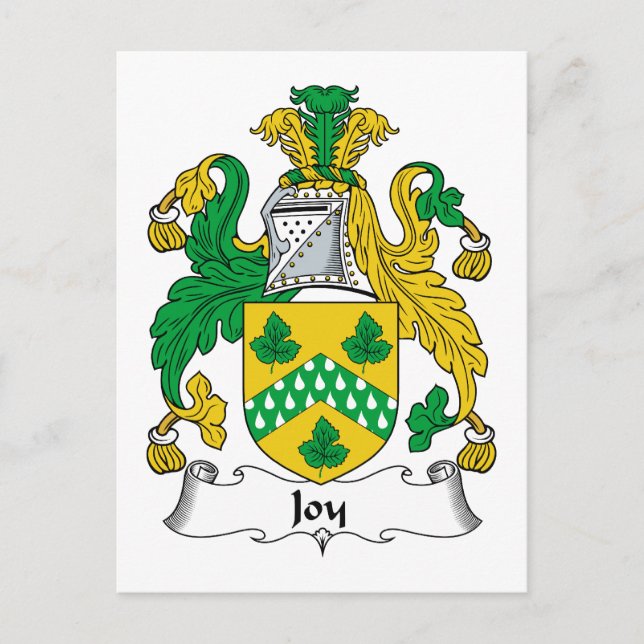 Carte Postale Joy Family Crest (Devant)