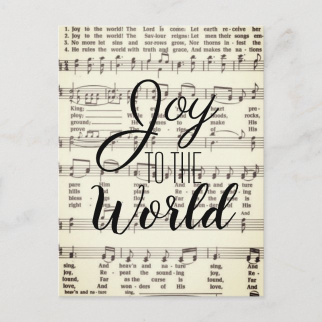 Carte Postale Joy to the world (Devant)