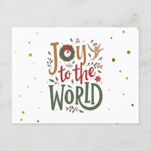 Carte Postale Joy To The World Christmas
