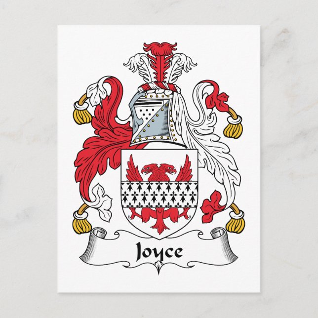 Carte Postale Joyce Family Crest (Devant)