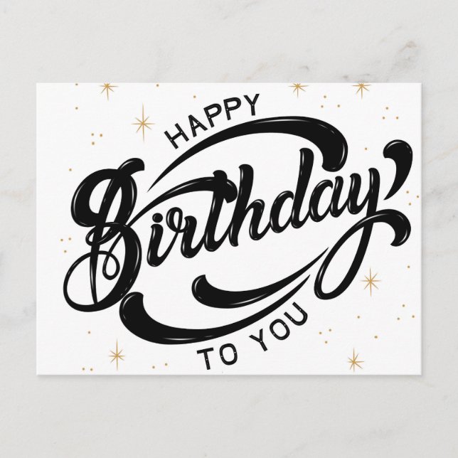 Carte postale Joyeuse Anniversaire (Devant)