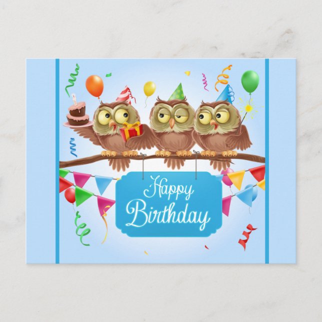 Carte postale Joyeuse Anniversaire (Devant)