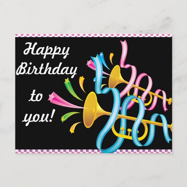 Carte postale Joyeuse Anniversaire (Devant)