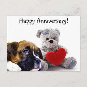 Carte Postale Joyeuse Anniversary Boxer