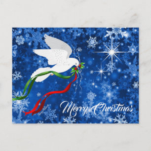 Carte Postale Joyeuse colombe de Noël