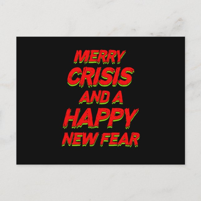 Carte Postale Joyeuse Crise Et Une Hanny Nouvelle Crainte Cadeau (Devant)